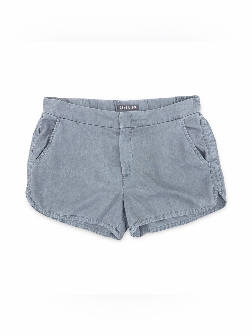 Level 99 Women's Gray Linen Blend Shorts Size 29